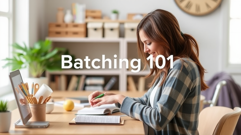 Batching 101: How I Went From Overwhelmed To Organized In One Week