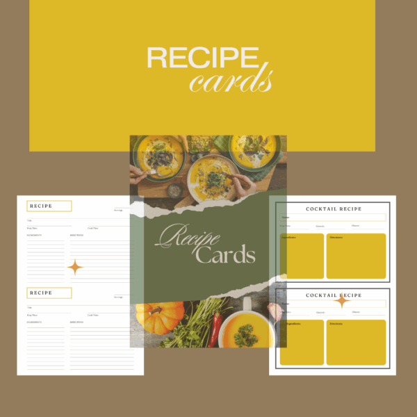 recipe cards